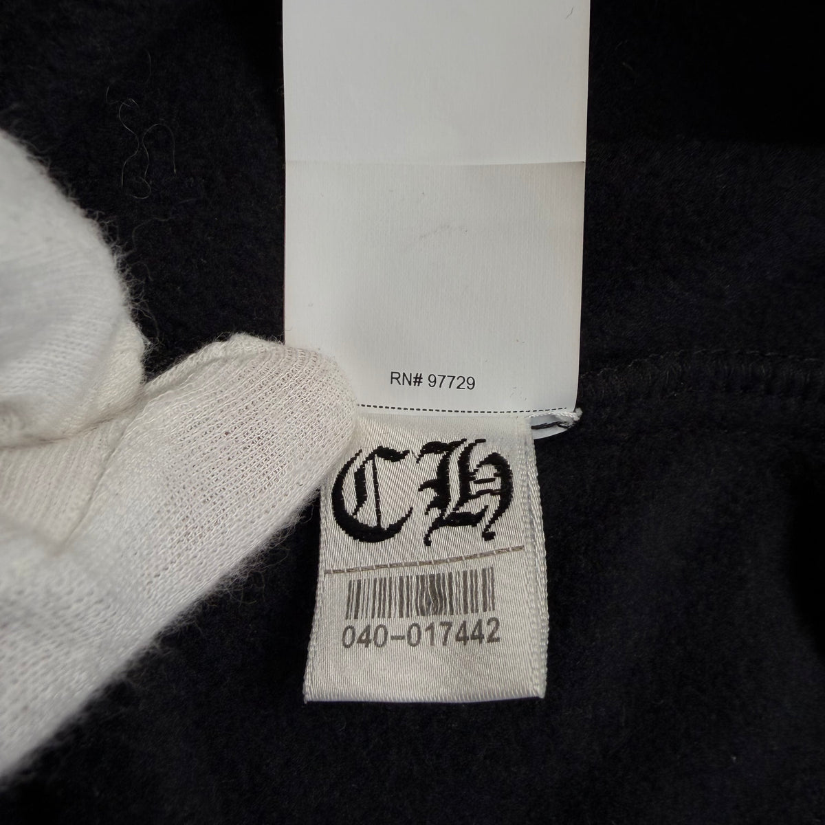 Chrome Hearts Fleece Hoodie - Black - L