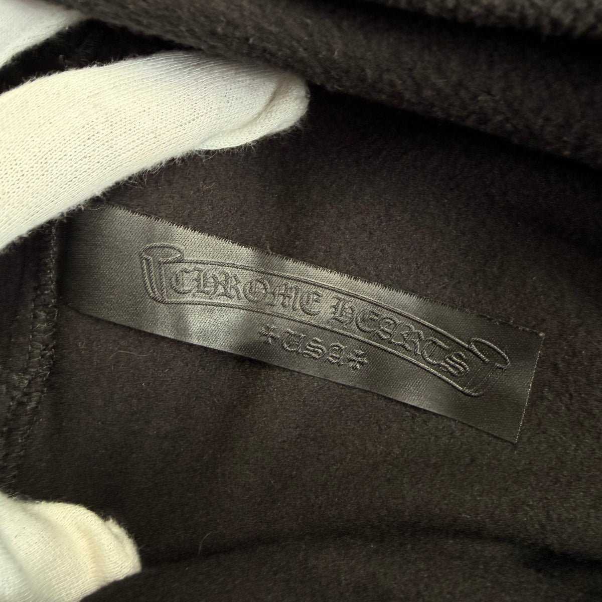 Chrome Hearts Fleece Hoodie - Black - L
