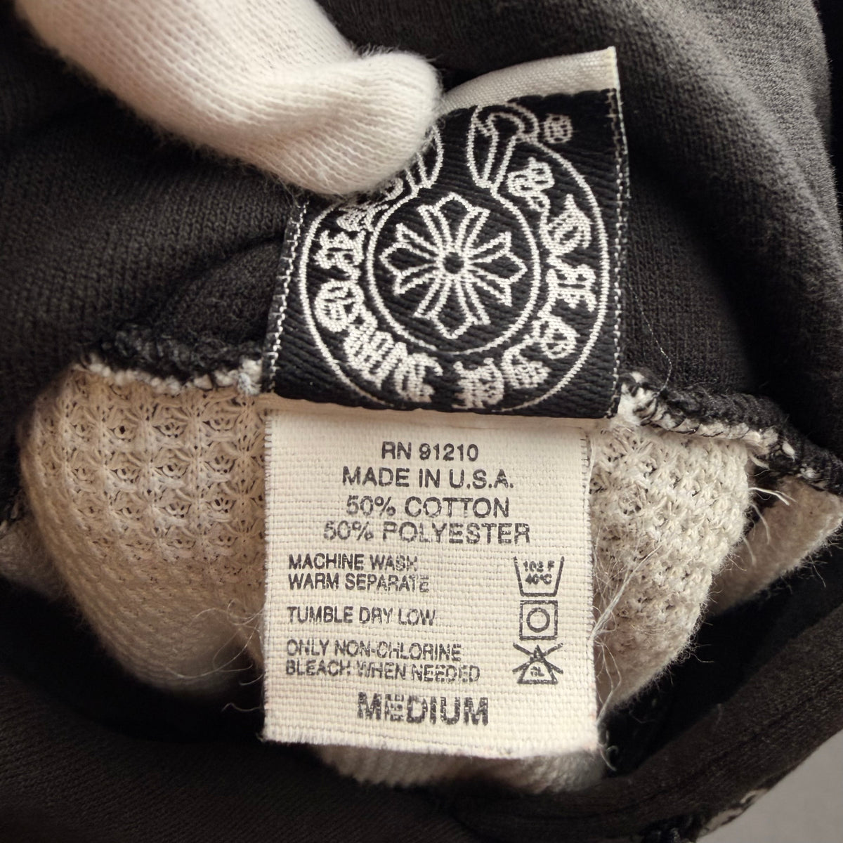 Chrome Hearts Thermal Lined Hoodie - Black - M