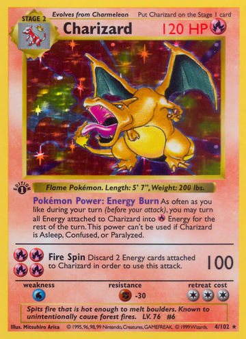 Charizard Base #4 (NM)