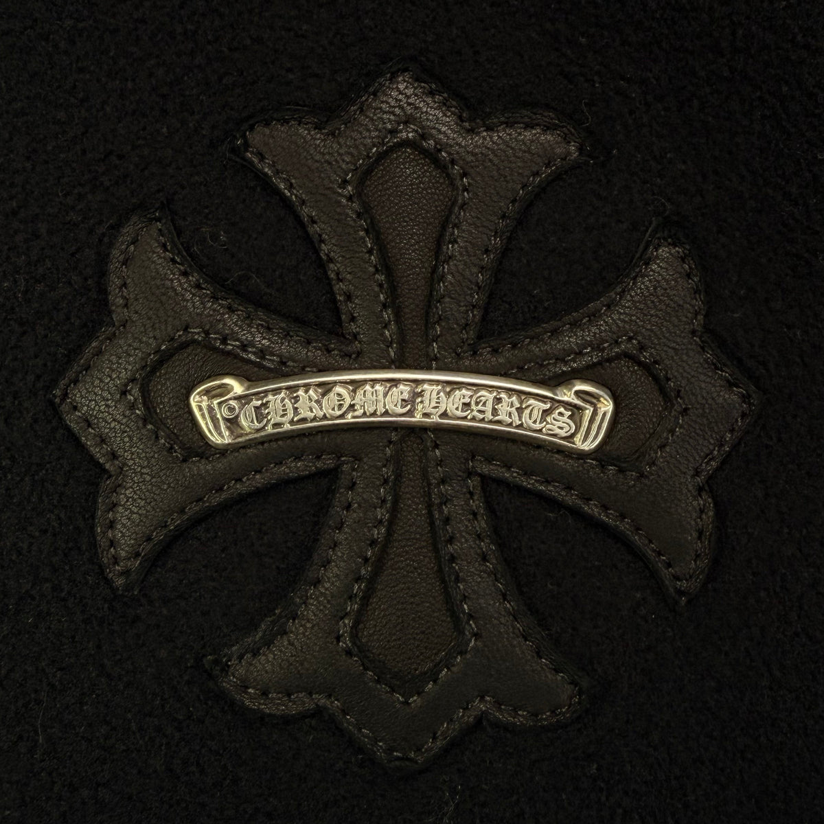 Chrome Hearts Fleece Hoodie - Black - L