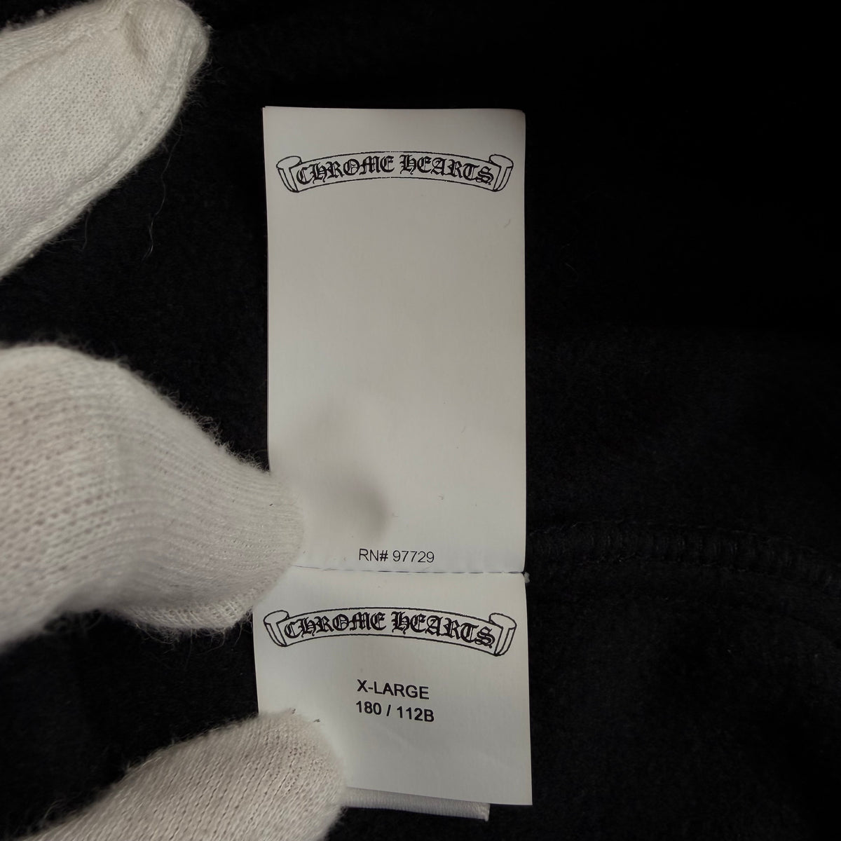 Chrome Hearts Fleece Hoodie - Black - L