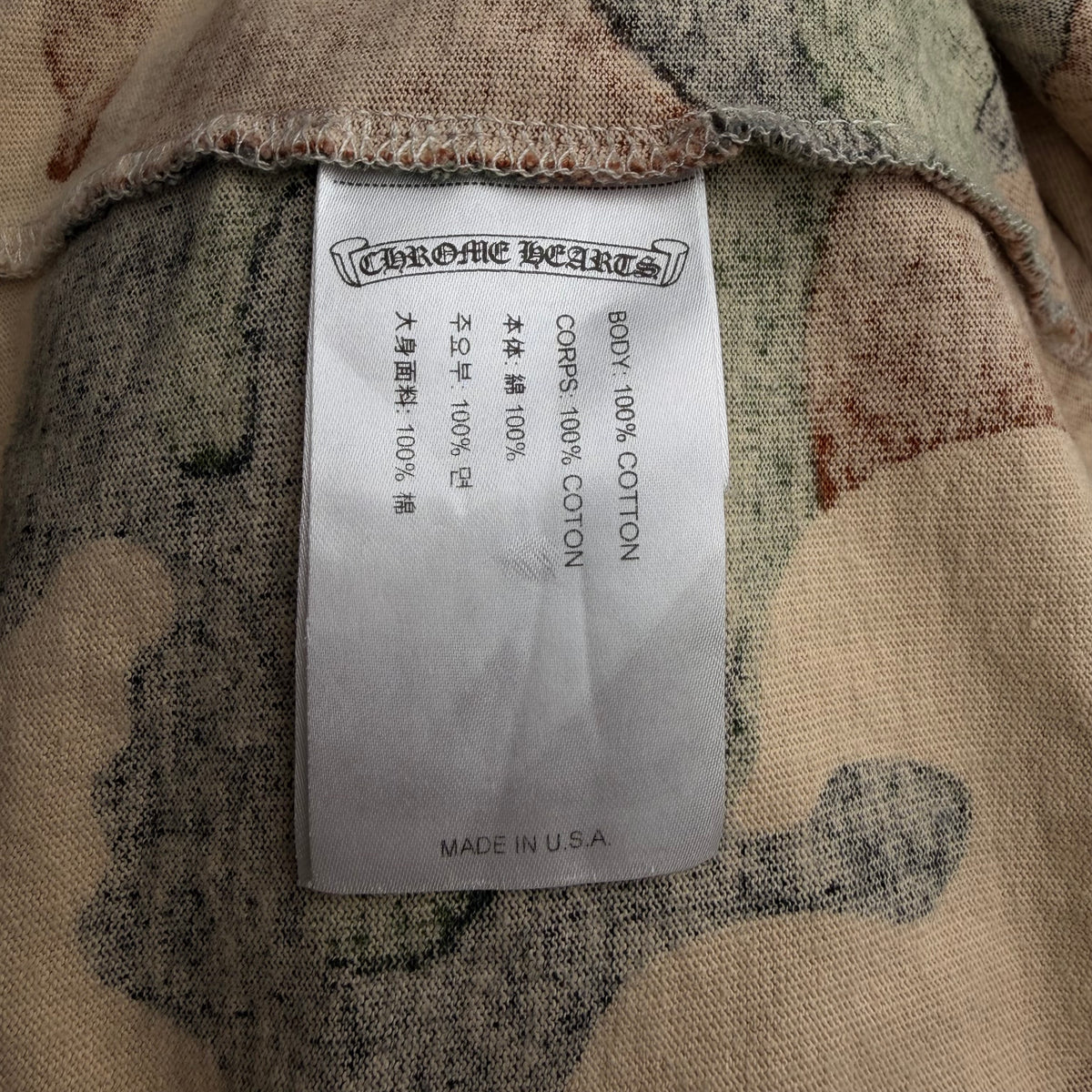 Chrome Hearts Matty Boy Long Sleeve T-Shirt - Camo - XL