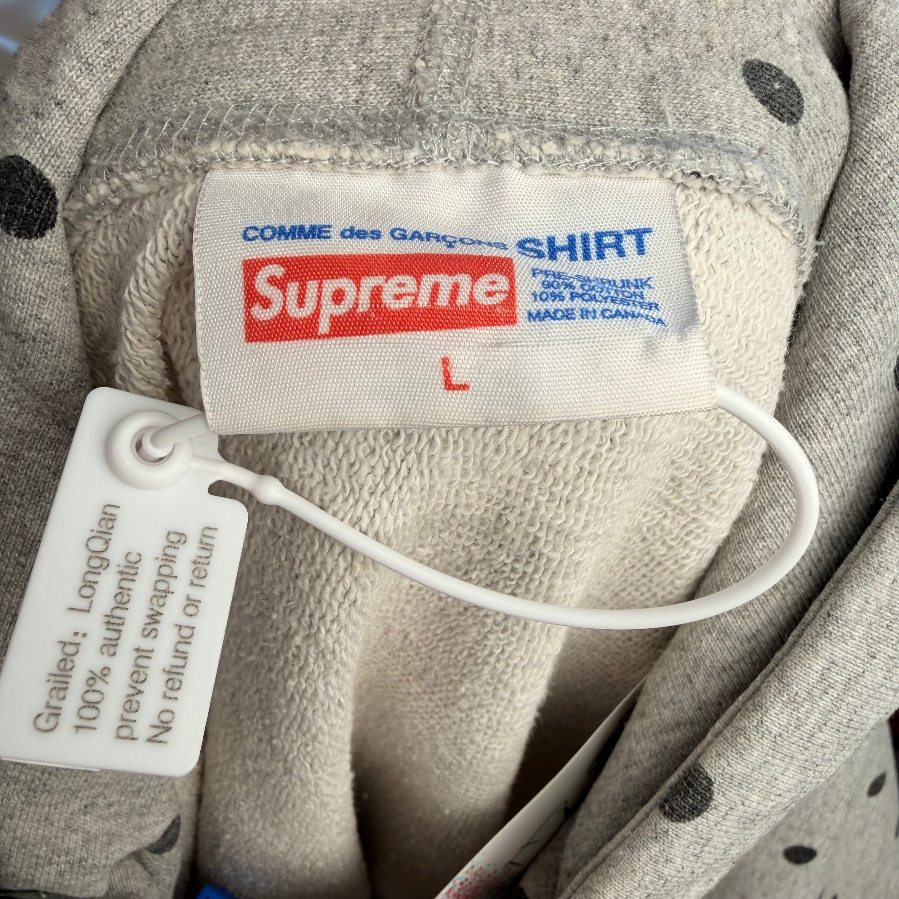 Supreme x Comme des Garçons (CDG) Box Logo Hoodie - L