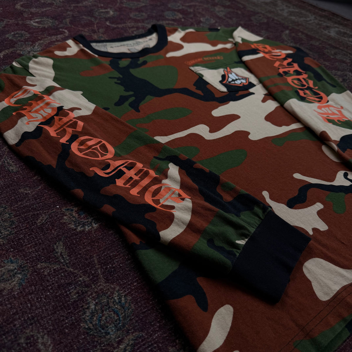 Chrome Hearts Matty Boy Long Sleeve T-Shirt - Camo - XL