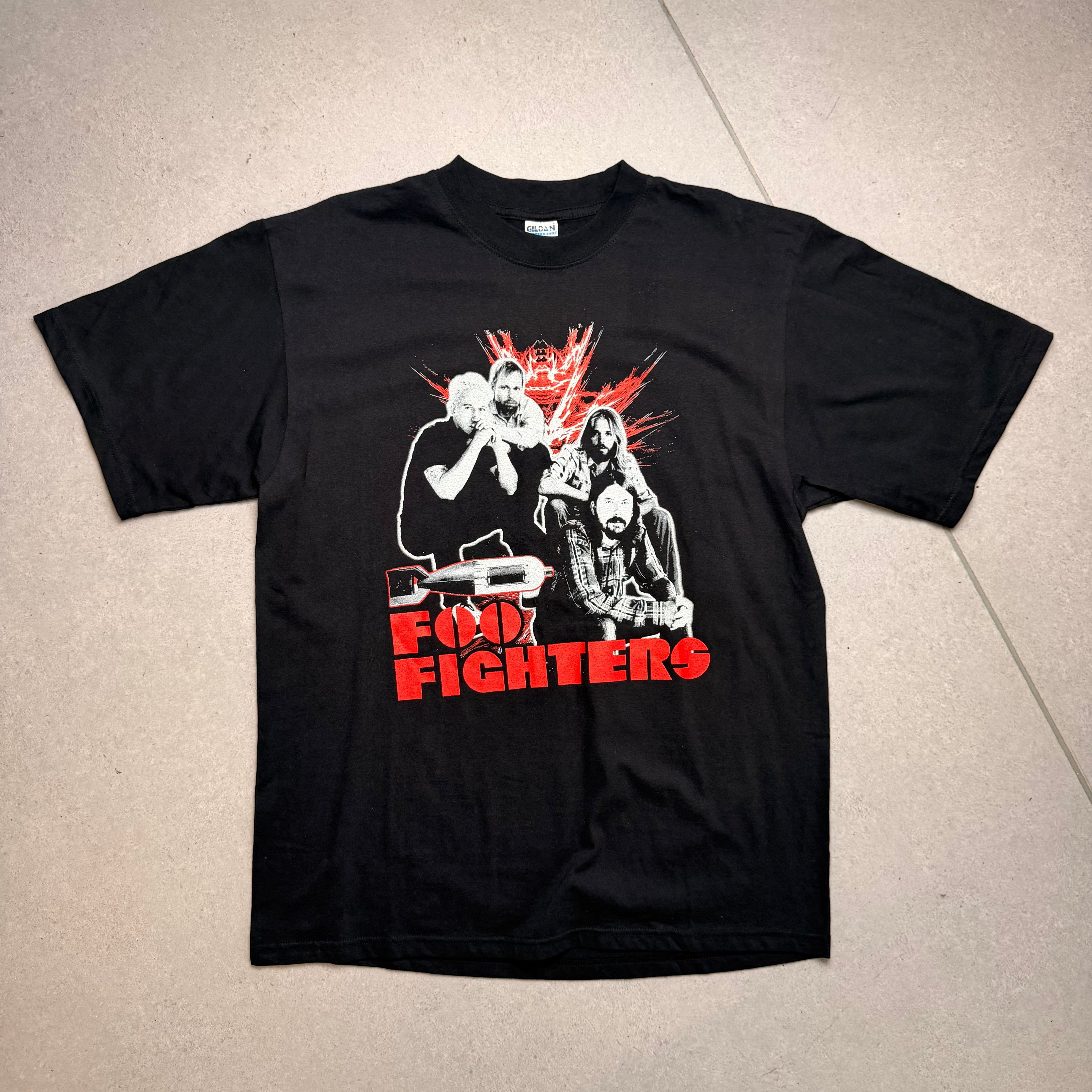 Vintage 2008 Foo Fighters T-Shirt - Black - L