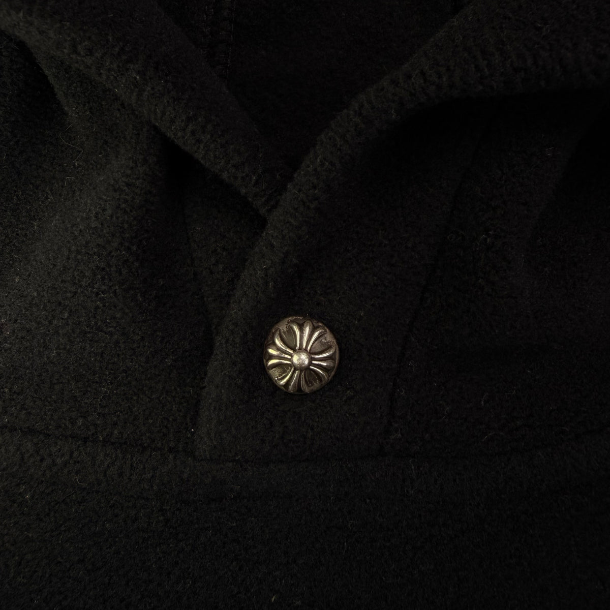 Chrome Hearts Fleece Hoodie - Black - L