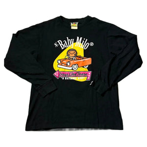 A Bathing Ape (BAPE) Long Sleeve Tee - Black - L
