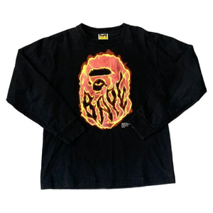 A Bathing Ape (BAPE) Long Sleeve Tee - Black - M