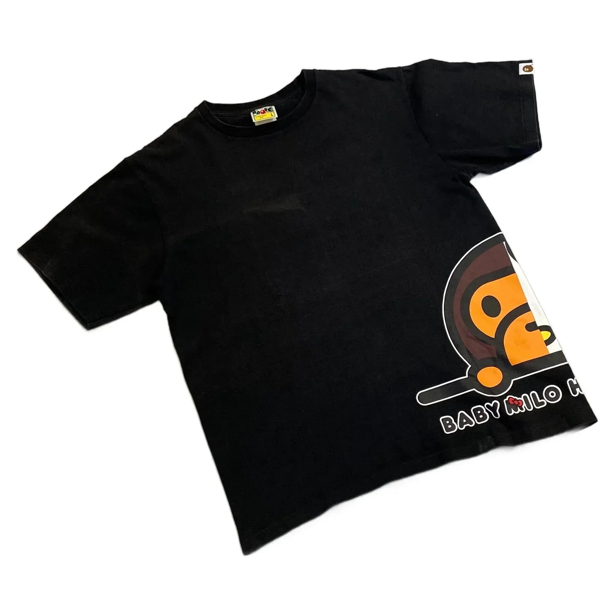 Black A Bathing Ape (BAPE) x Hello Kitty Tee - L | The Streetwear Studio