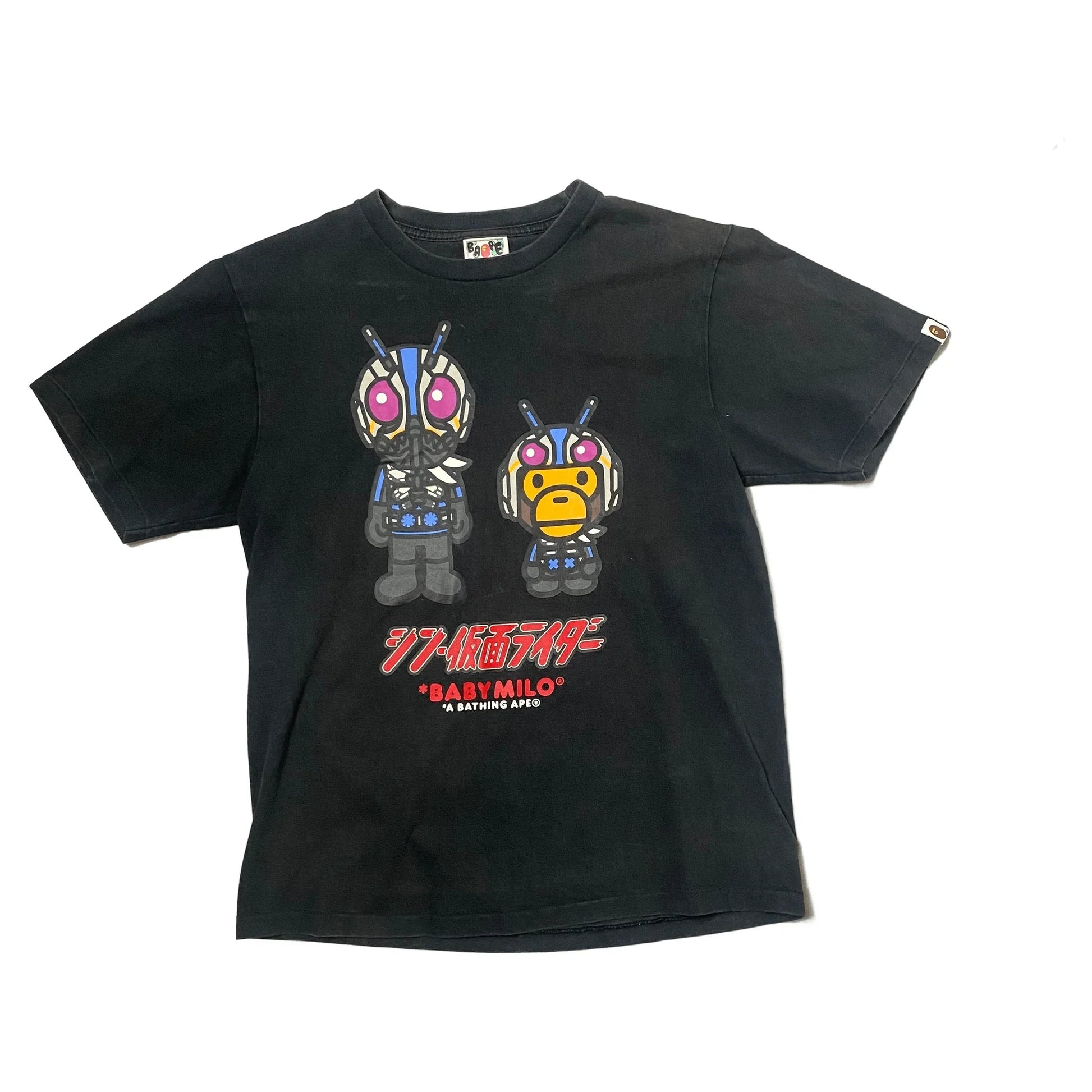 Black A Bathing Ape (BAPE) x Shin Kamen Rider Tee - M | The Streetwear Studio