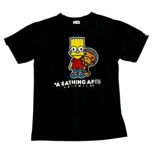 A Bathing Ape (BAPE) T-Shirt - Black - M - The Simpsons