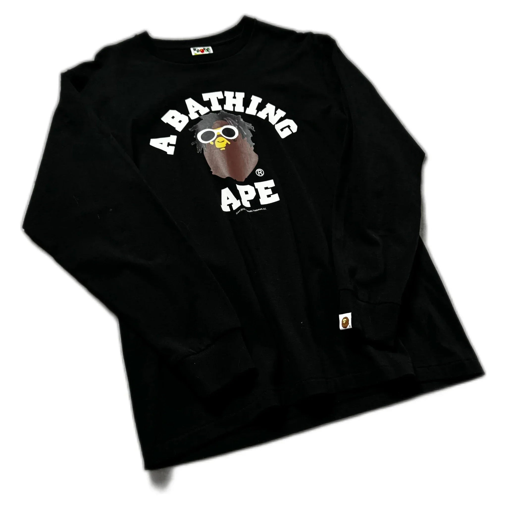 Black A Bathing Ape (BAPE) x Wiz Khalifa Long Sleeve Tee - L | The Streetwear Studio
