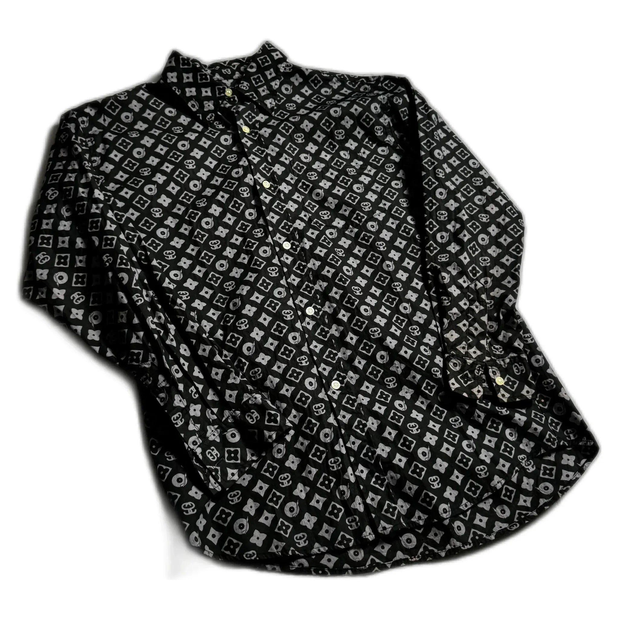 Black Stussy 'LV' Shirt - M | The Streetwear Studio