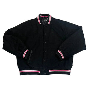 Stussy Varsity Jacket - Black - XL
