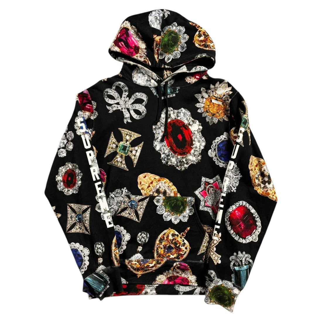Black Supreme Jewels Hoodie - M | The Streetwear Studio