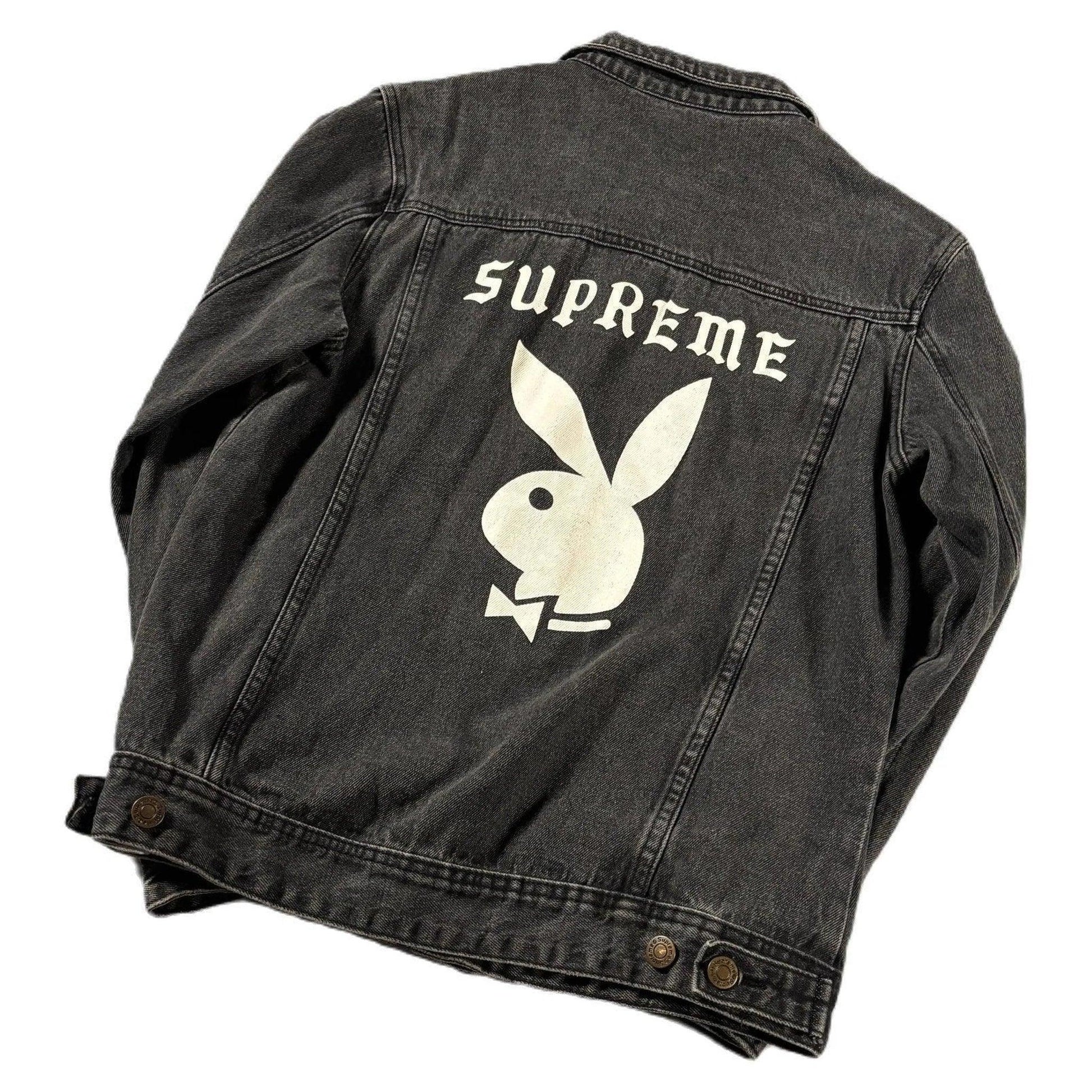 Black Supreme x Playboy Denim Jacket - M | The Streetwear Studio
