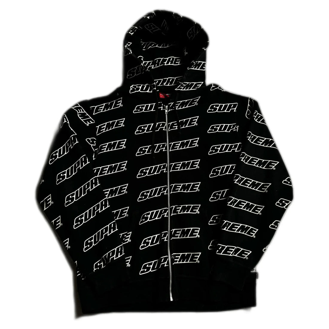 Black Supreme Zip Up Hoodie - XL | The Streetwear Studio