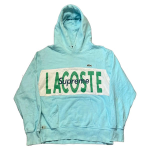 Supreme x Lacoste Hoodie - Blue - M