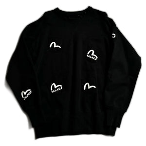 Palace x Evisu Sweatshirt - Black - XL