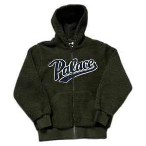 Palace Zip Up Hoodie - Green - L