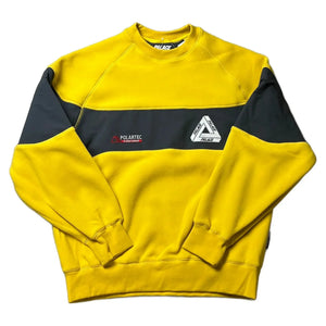 Palace Fleece Sweatshirt - Yellow - L