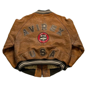 Avirex Leather Jacket - Brown - XL