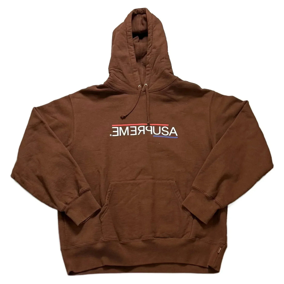 Brown Supreme Hoodie - M | The Streetwear Studio