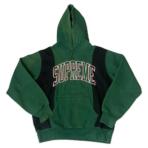 Supreme Hoodie - Green + Black - M