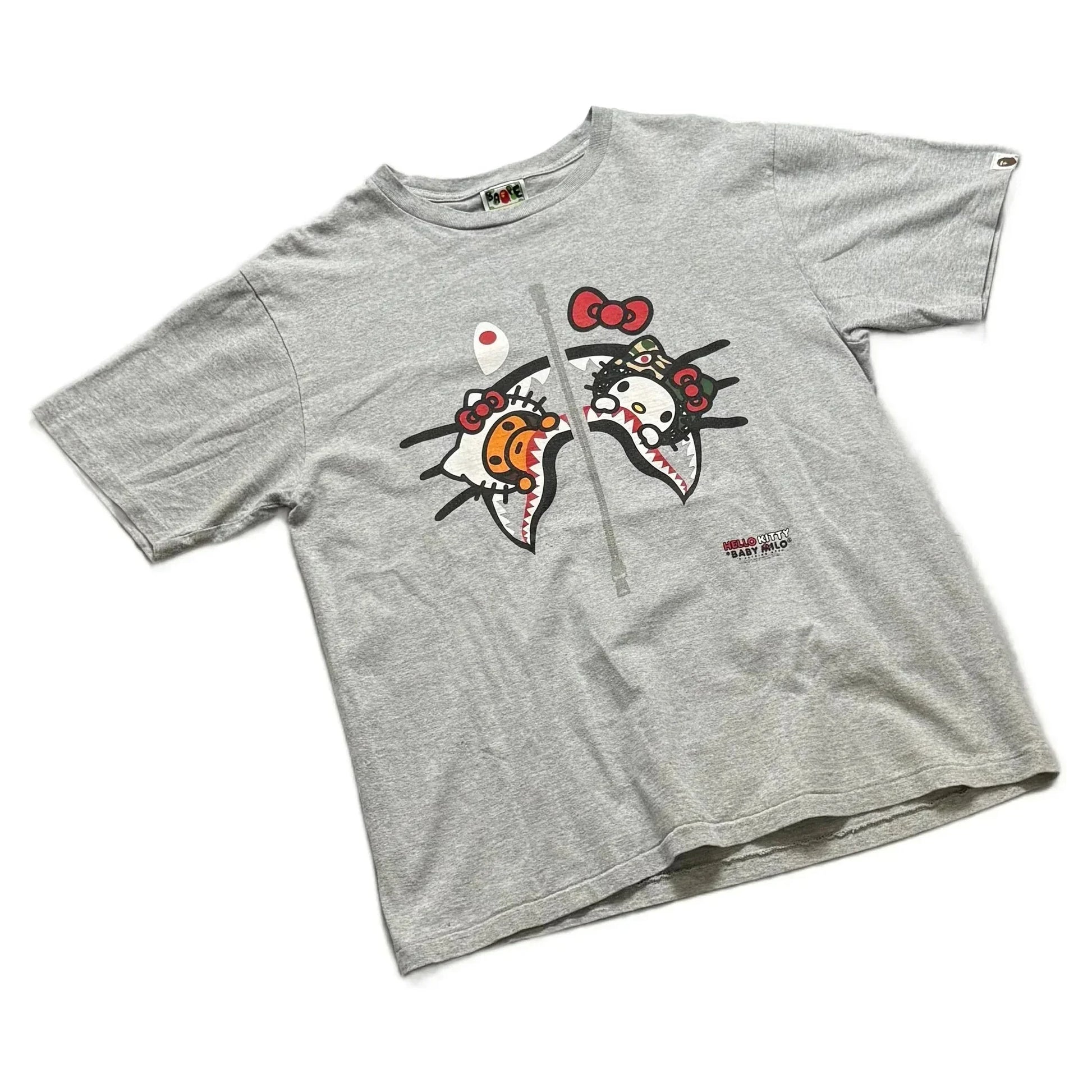 Grey A Bathing Ape (BAPE) x Hello Kitty Tee - XL | The Streetwear Studio