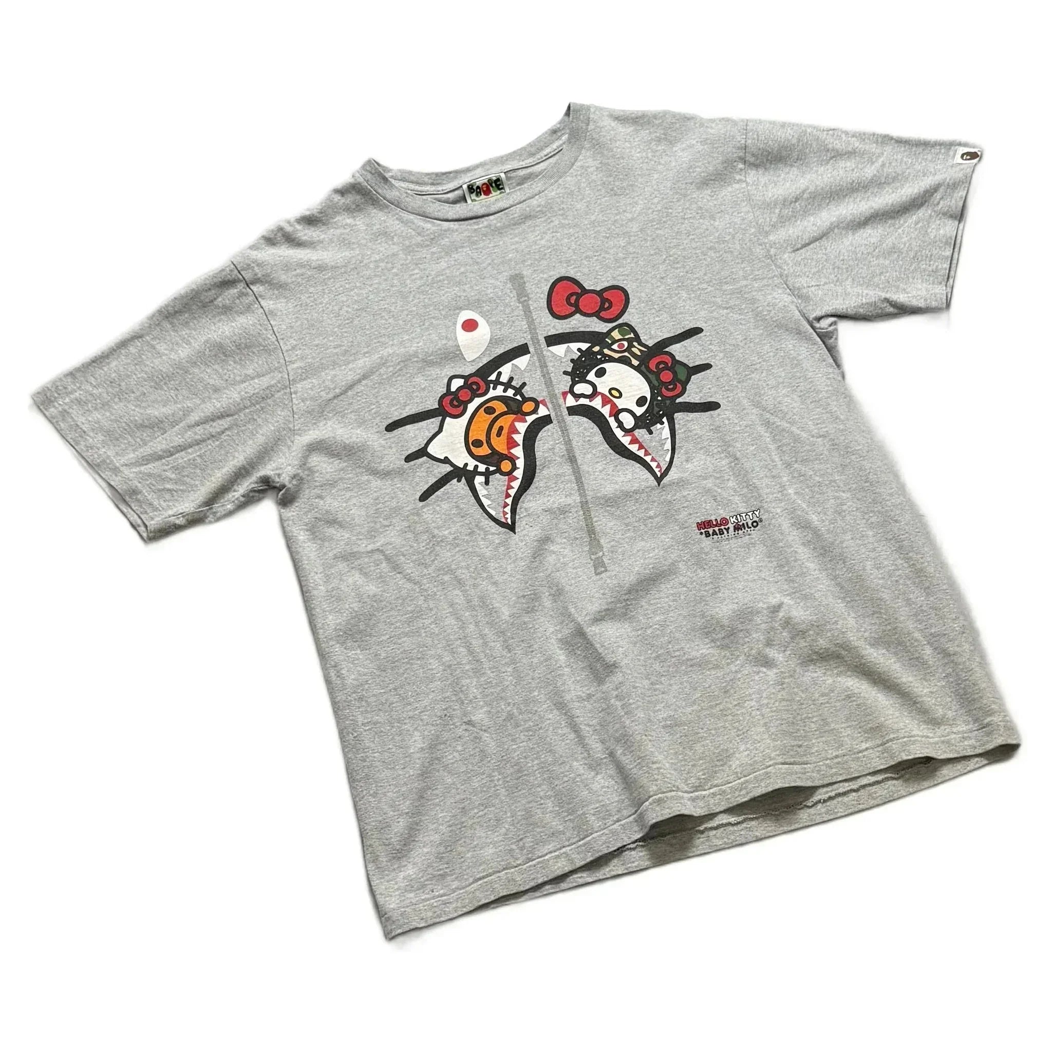 Grey A Bathing Ape (BAPE) x Hello Kitty Tee - XL | The Streetwear Studio
