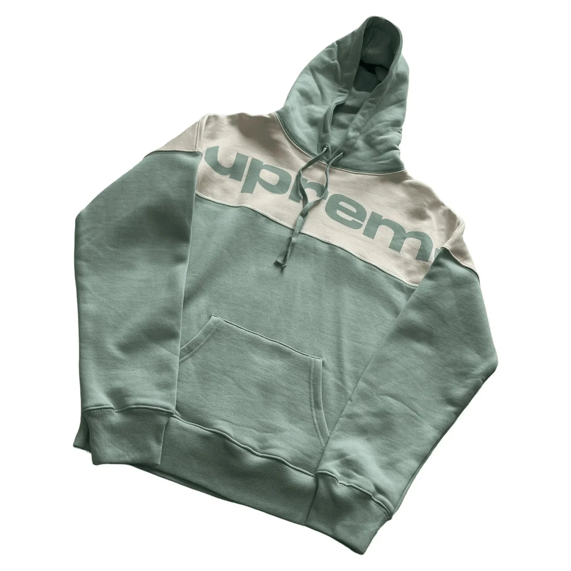 Ice Blue Supreme Blocked Hoodie - S | The Streetwear Studio