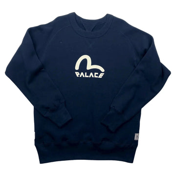 Navy Blue Palace x Evisu Reversible Sweatshirt - S | The Streetwear Studio