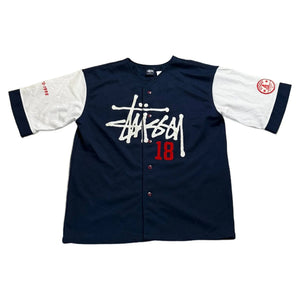 Stüssy Jersey - Navy - White - L