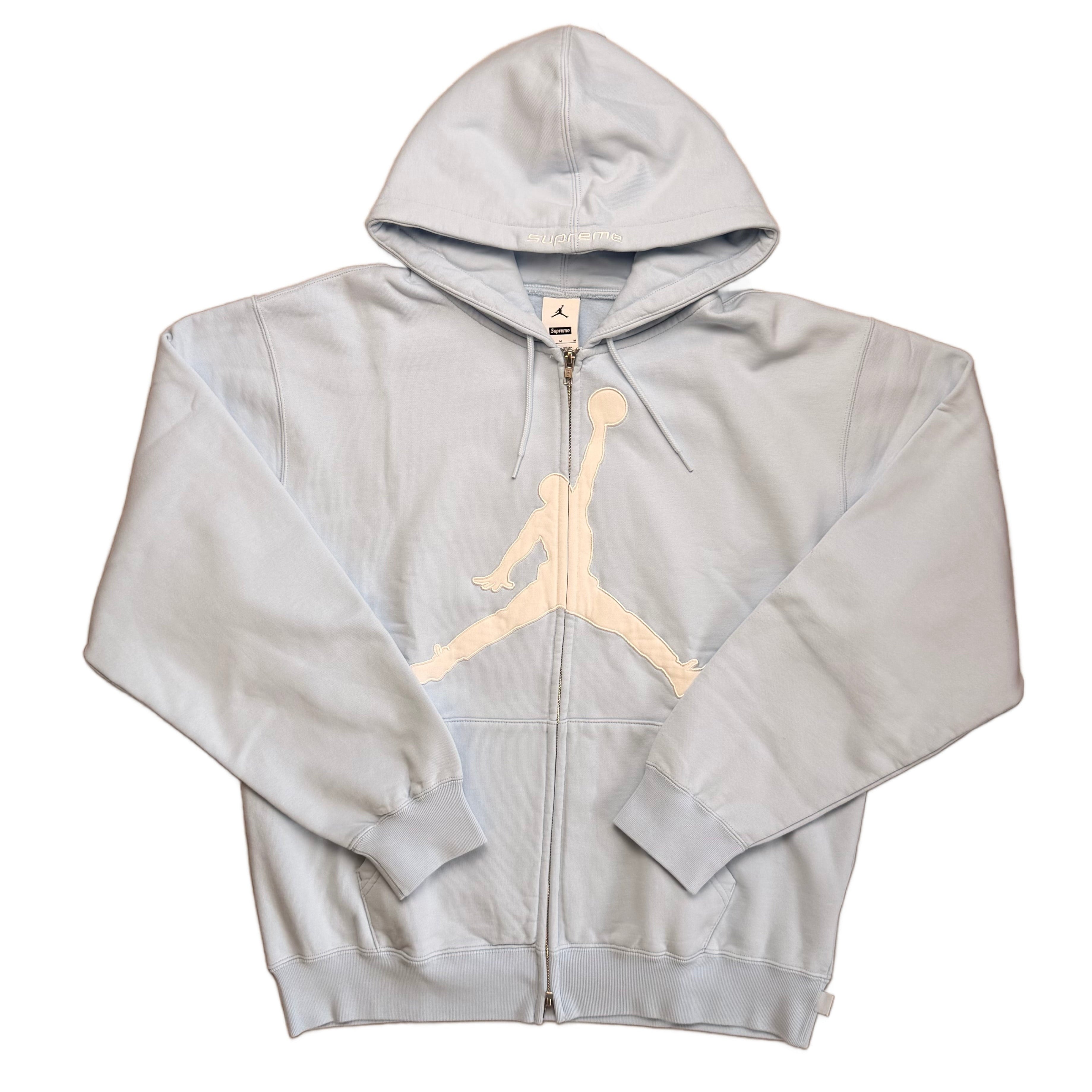Supreme x Jordan Hoodie - Blue - M