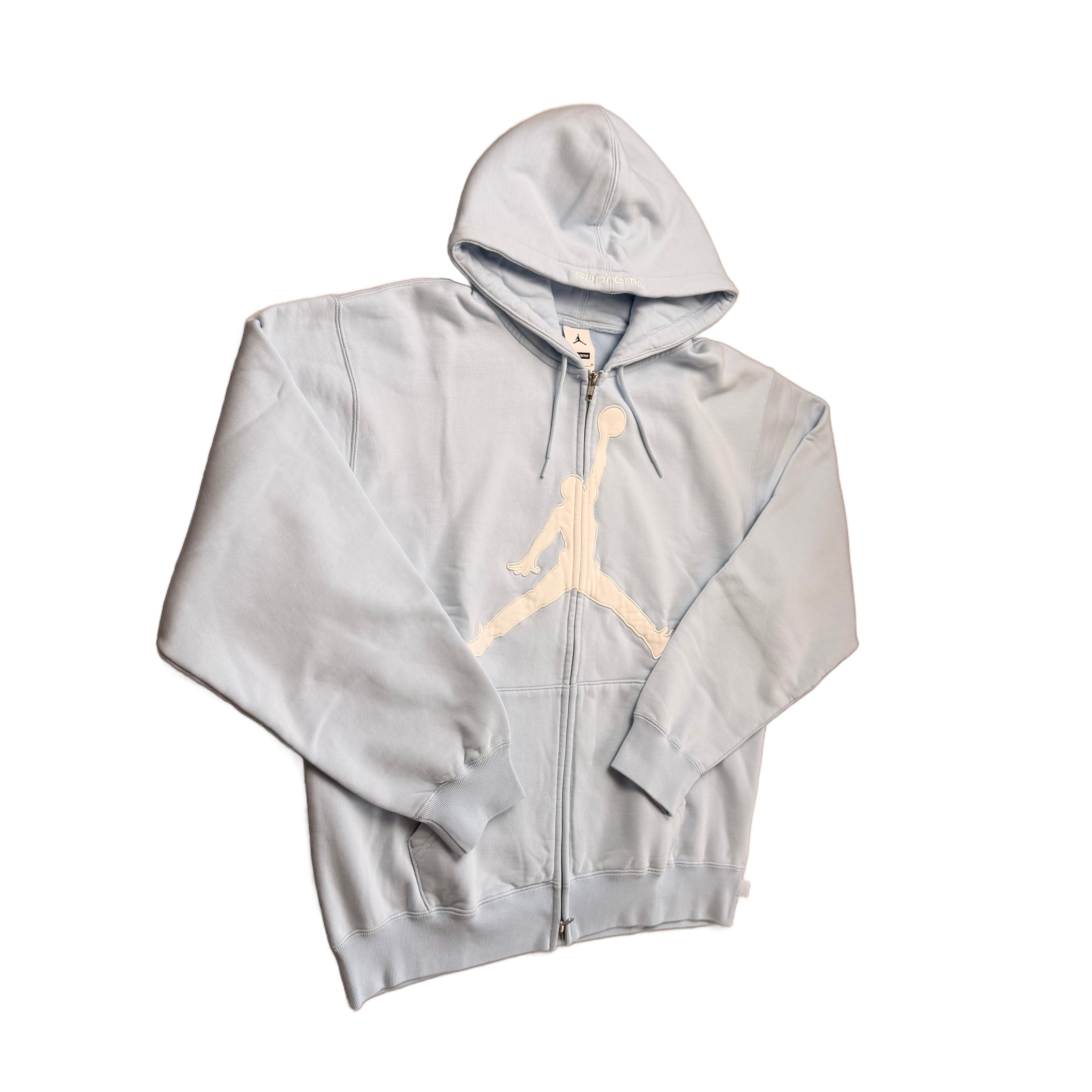 Supreme x Jordan Hoodie - Blue - M
