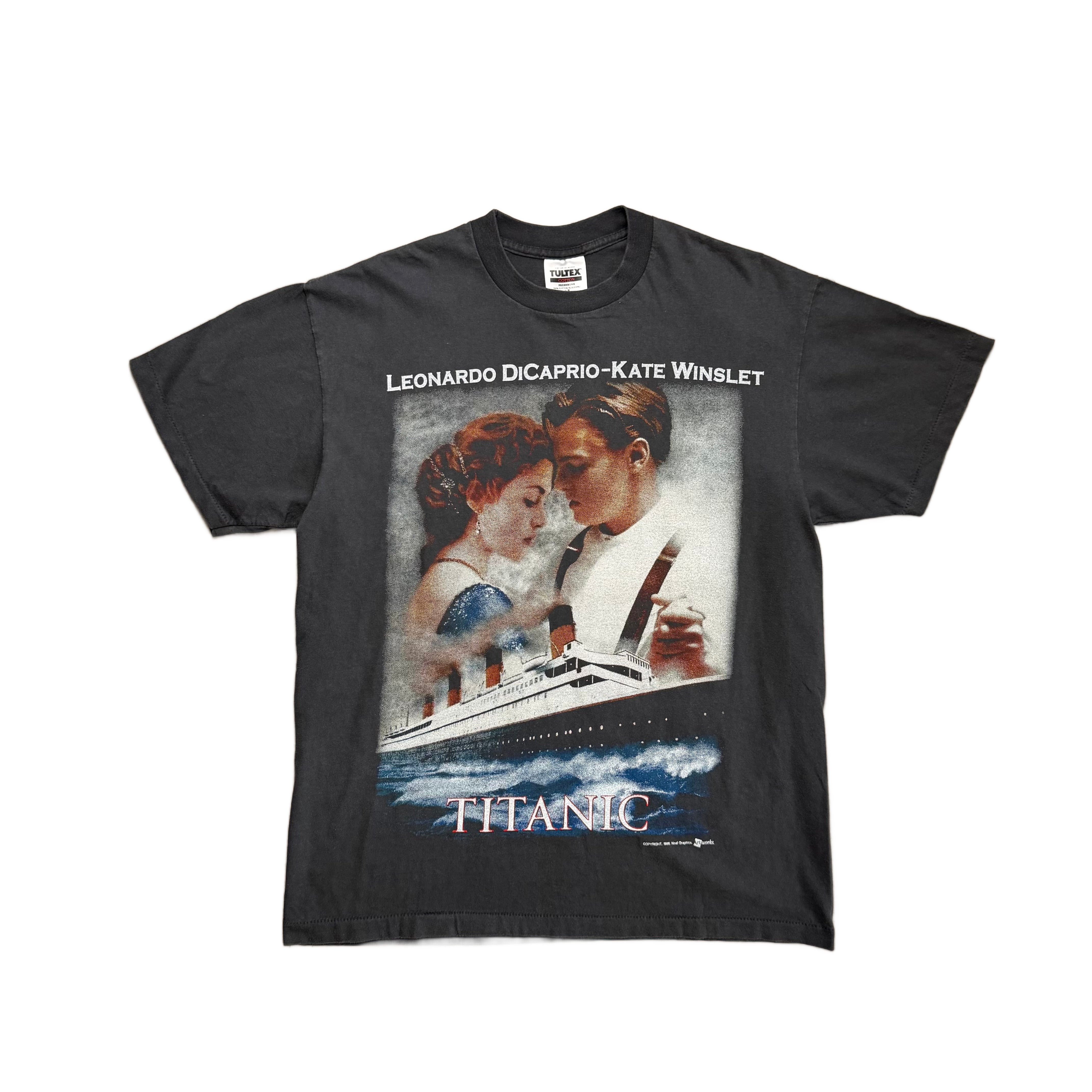 Vintage 1998 Titanic T-Shirt - Black - L