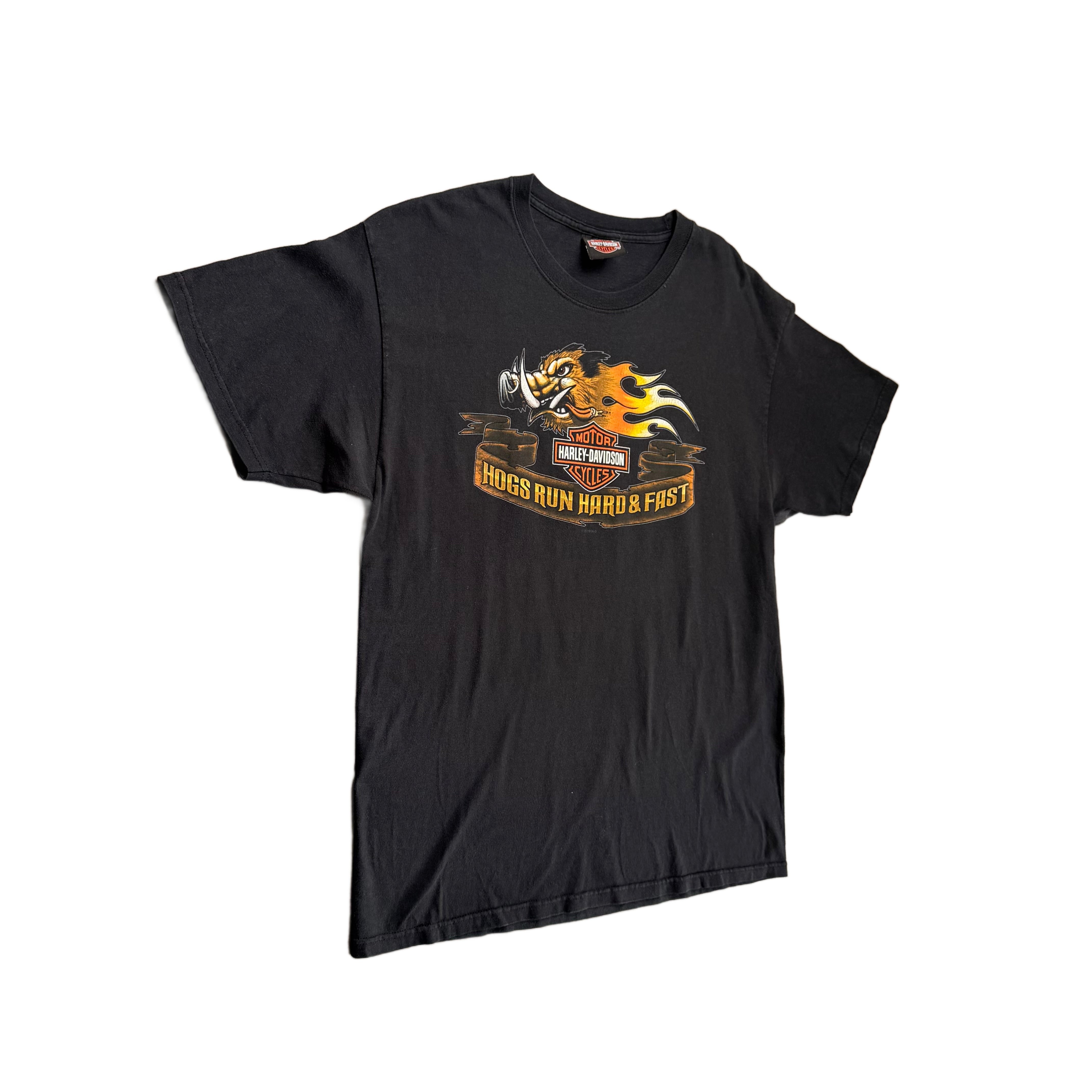 Vintage 2010 Harley Davidson T-Shirt - Black - L