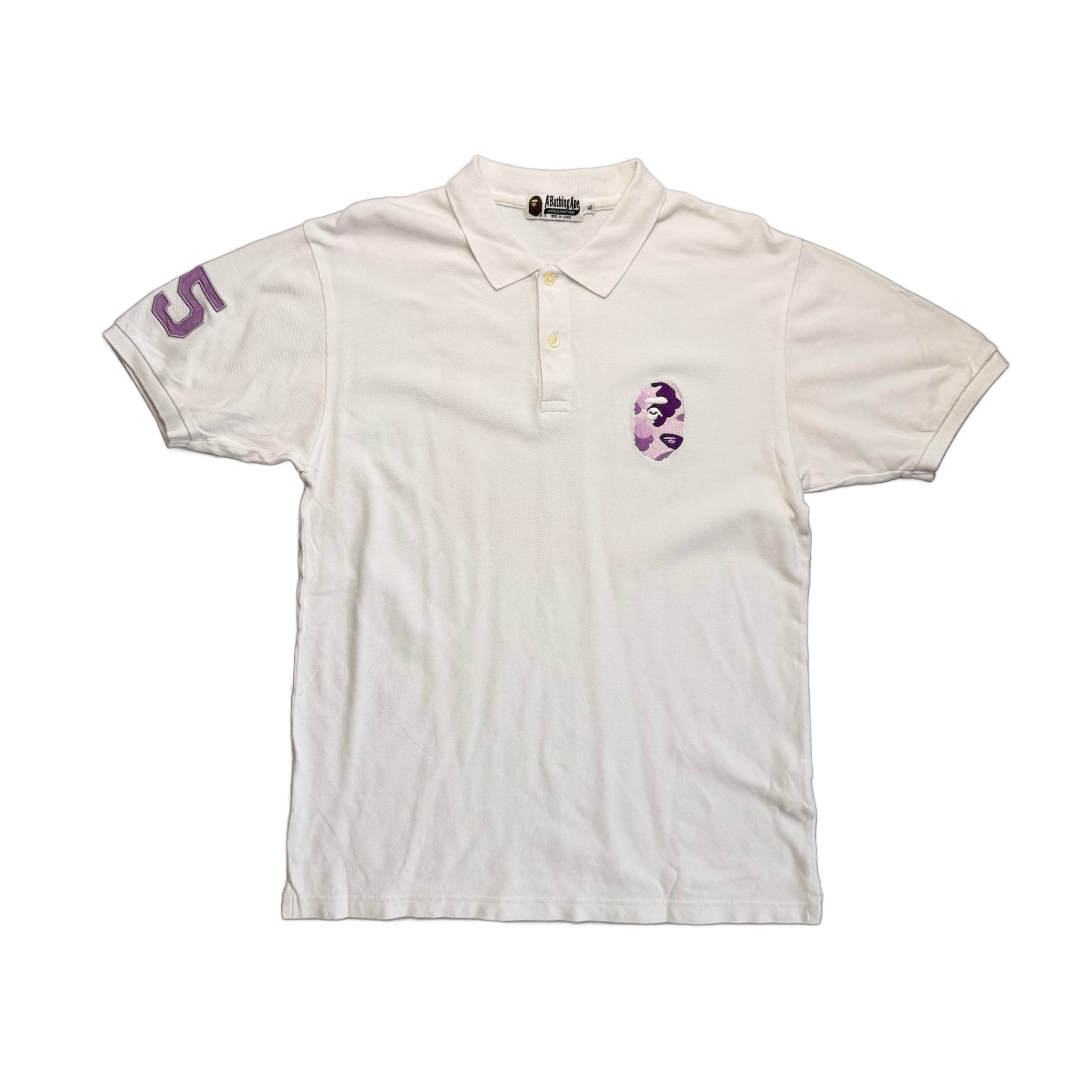 A Bathing Ape (BAPE) Polo - White - XL