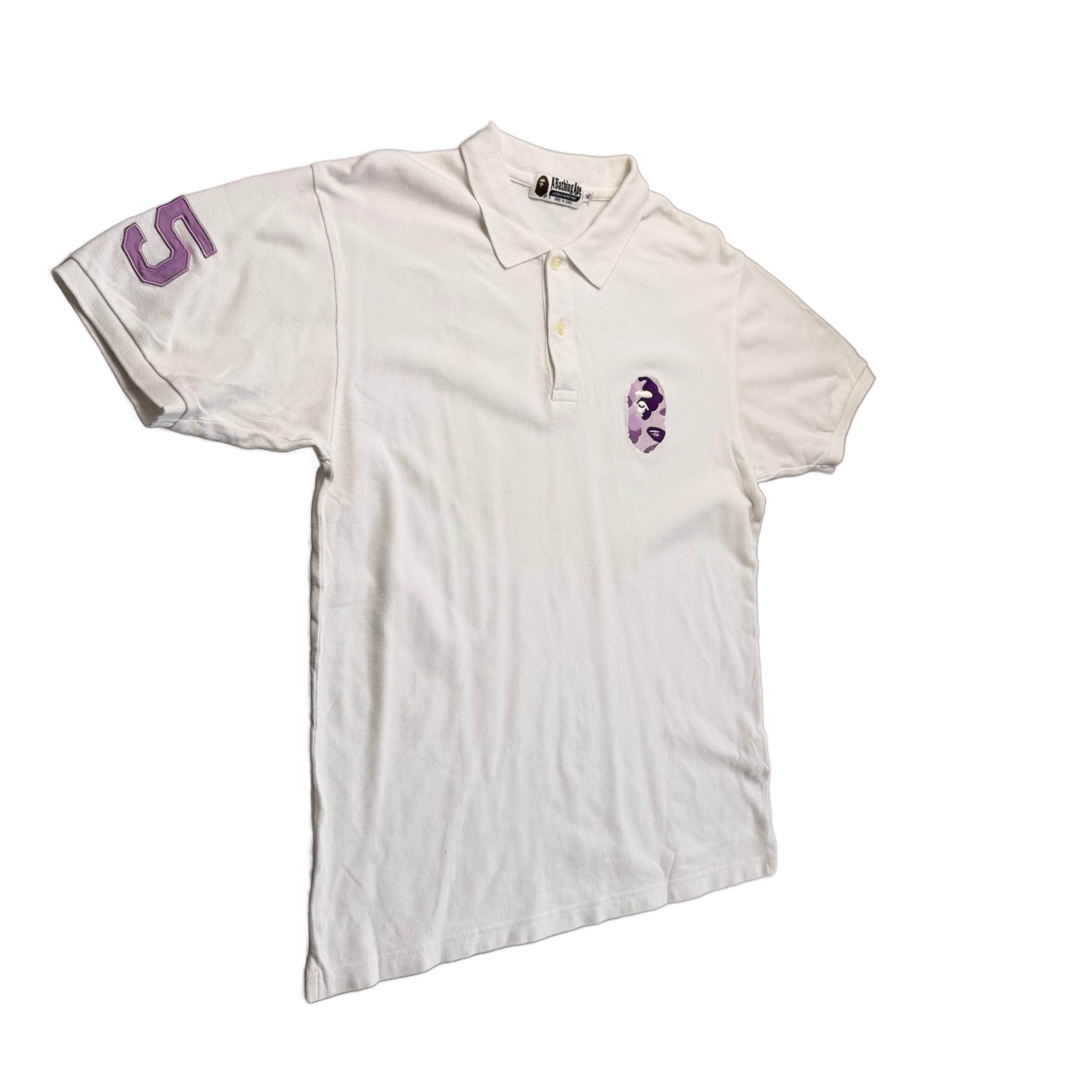 A Bathing Ape (BAPE) Polo - White - XL