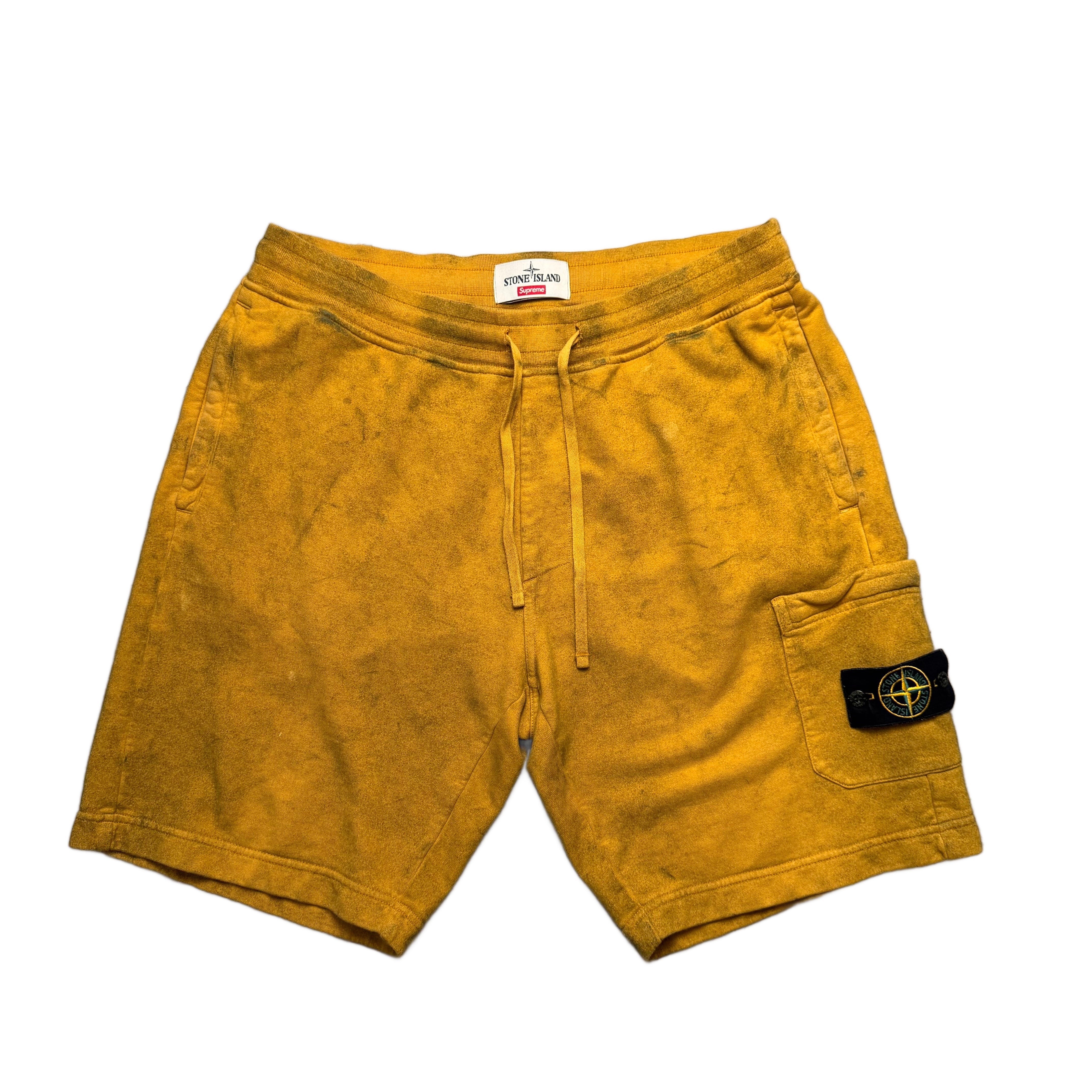 Supreme x Stone Island Shorts - Yellow - L