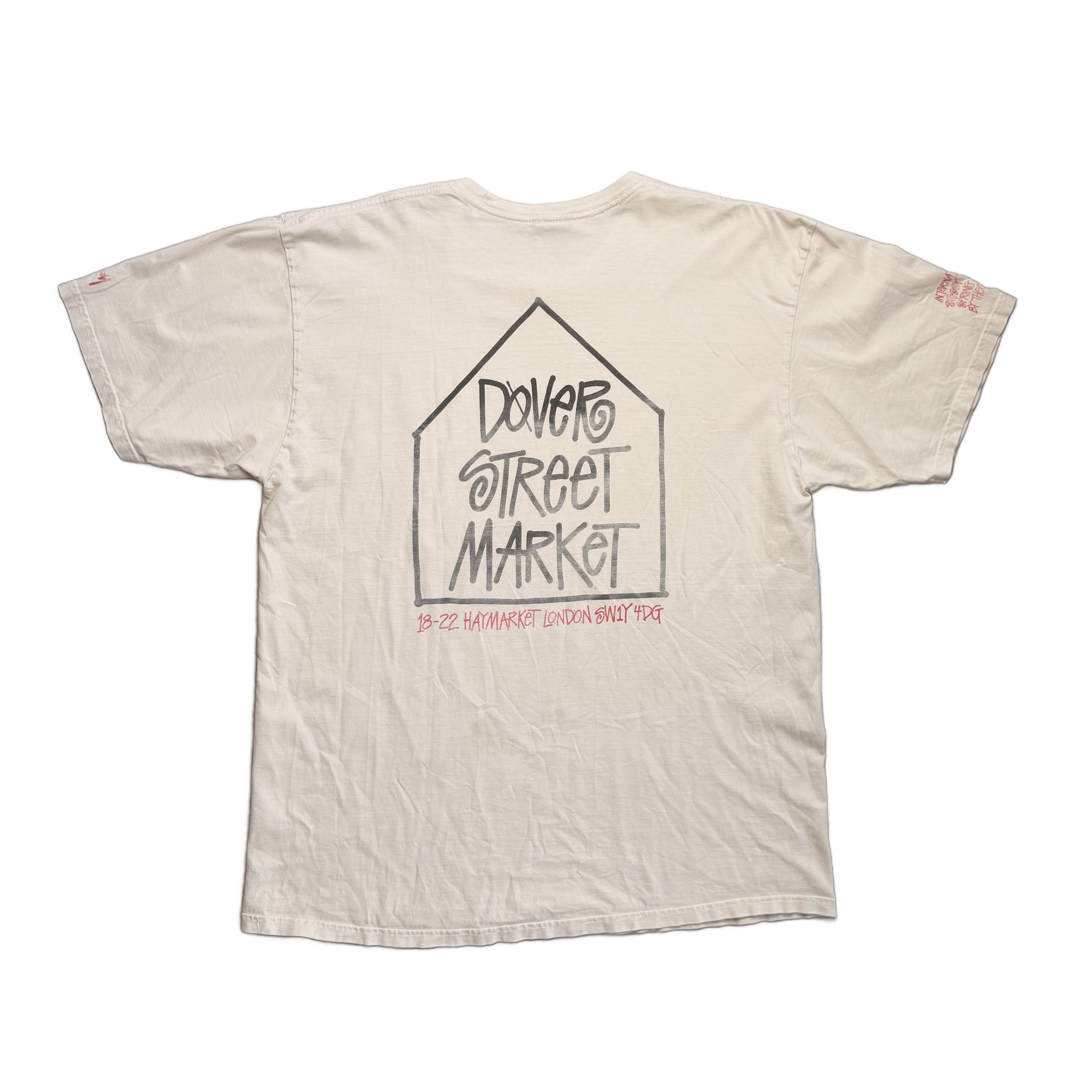 Stussy x Dover Street Market T-Shirt - Cream - XL