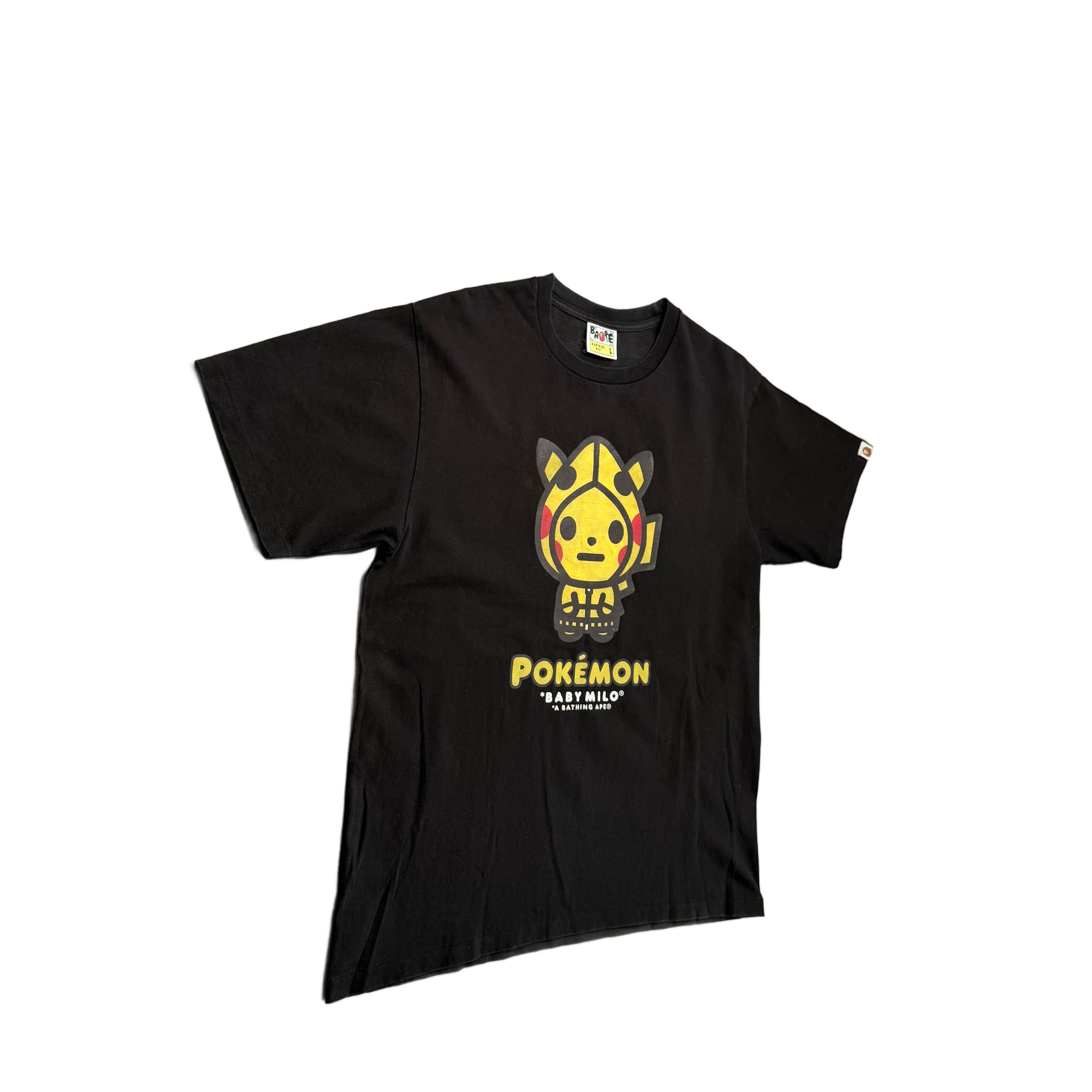 BAPE x Pokemon T-Shirt - Black - L