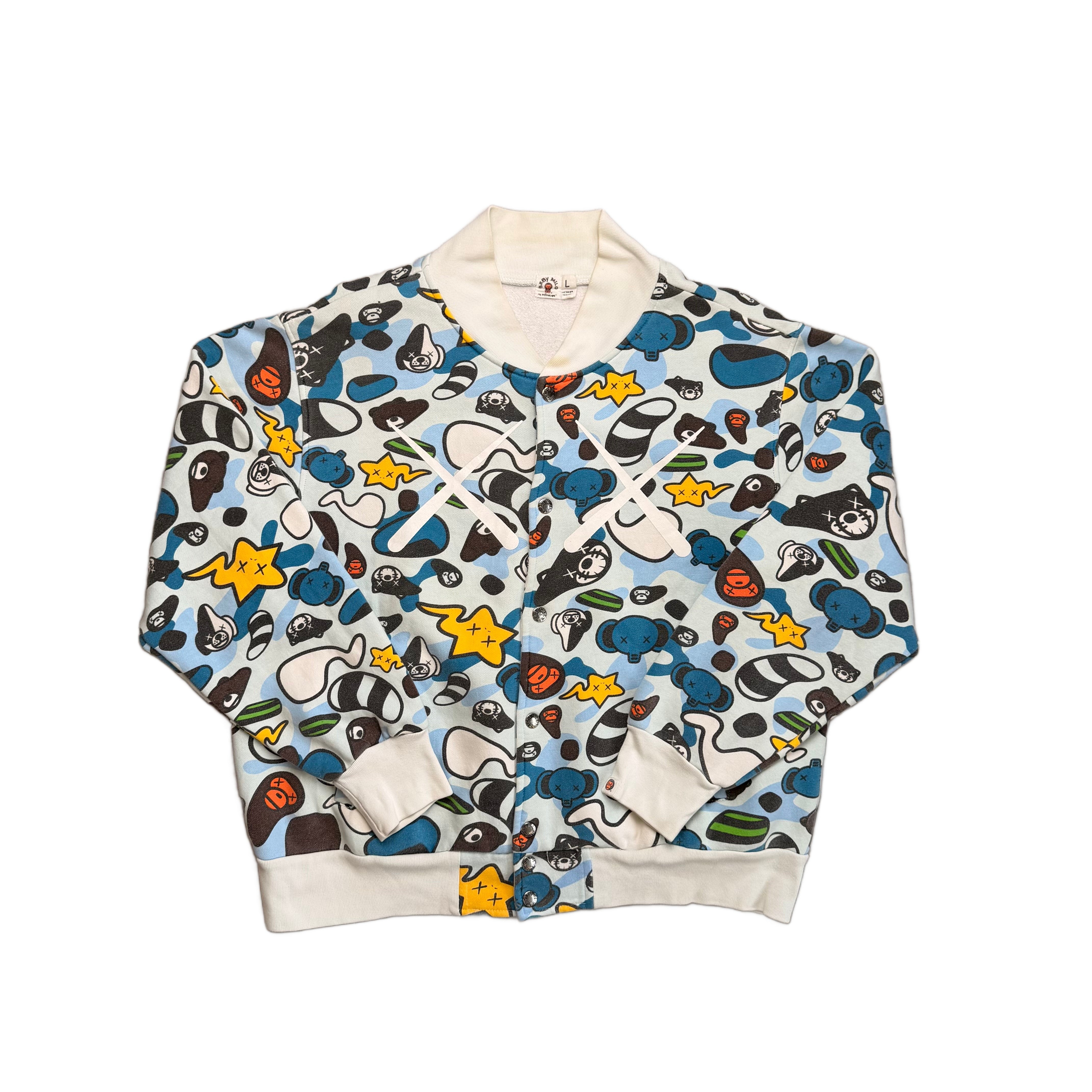 BAPE x KAWS Jacket - Blue - L