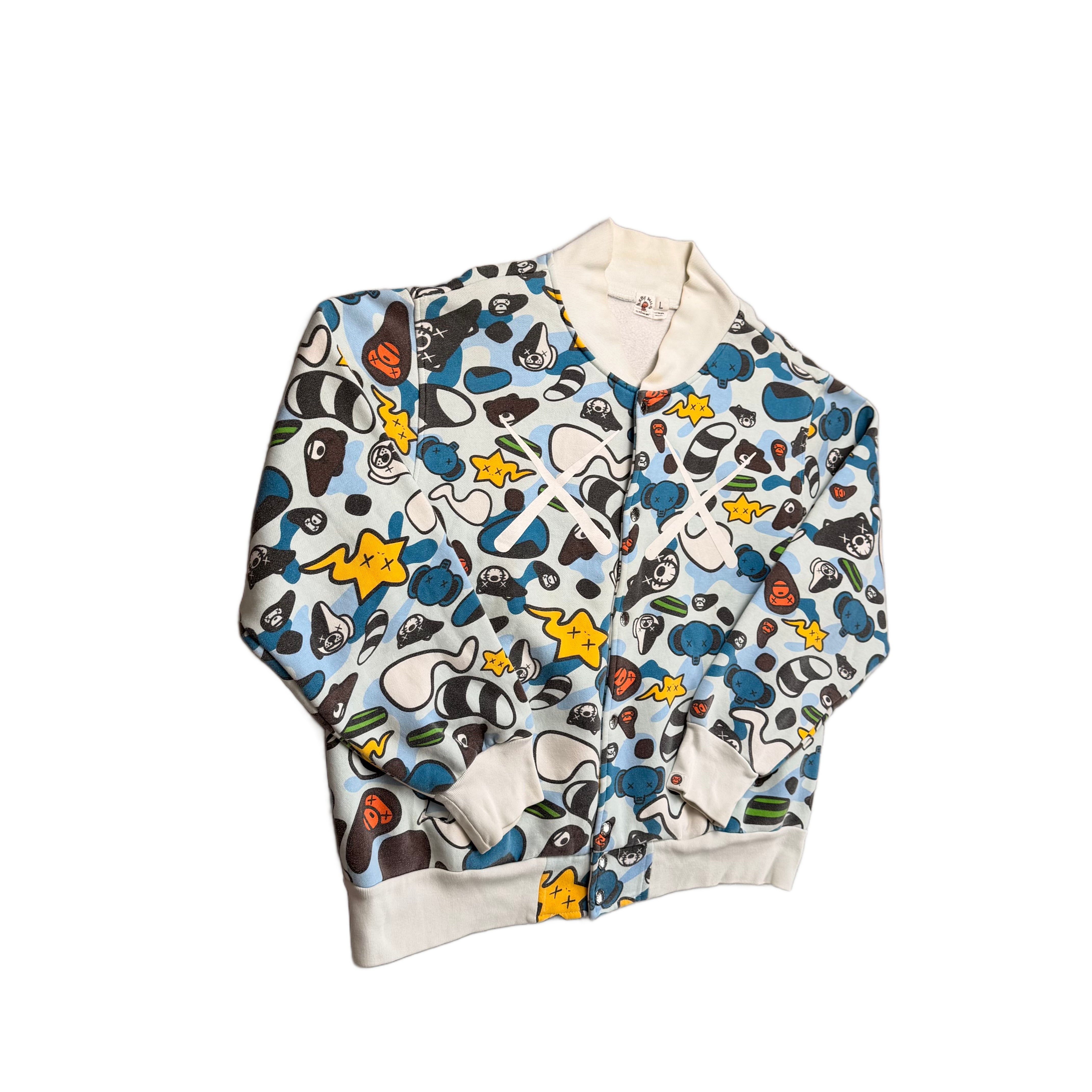 BAPE x KAWS Jacket - Blue - L