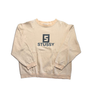 Stussy Sweatshirt - Cream - L