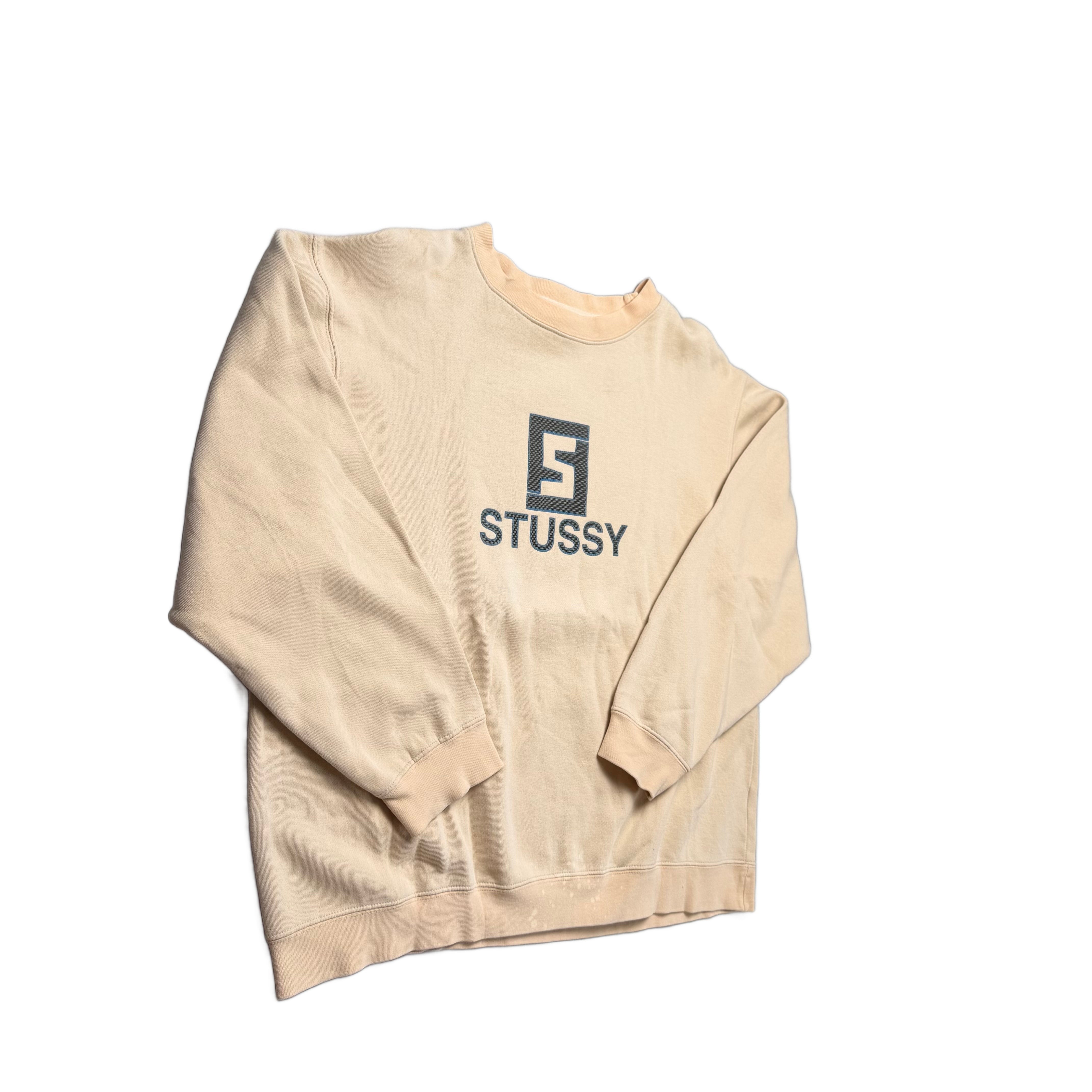 Stussy Sweatshirt - Cream - L
