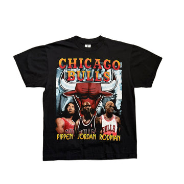 Vintage 1996 Chicago Bulls T-Shirt - Black - L