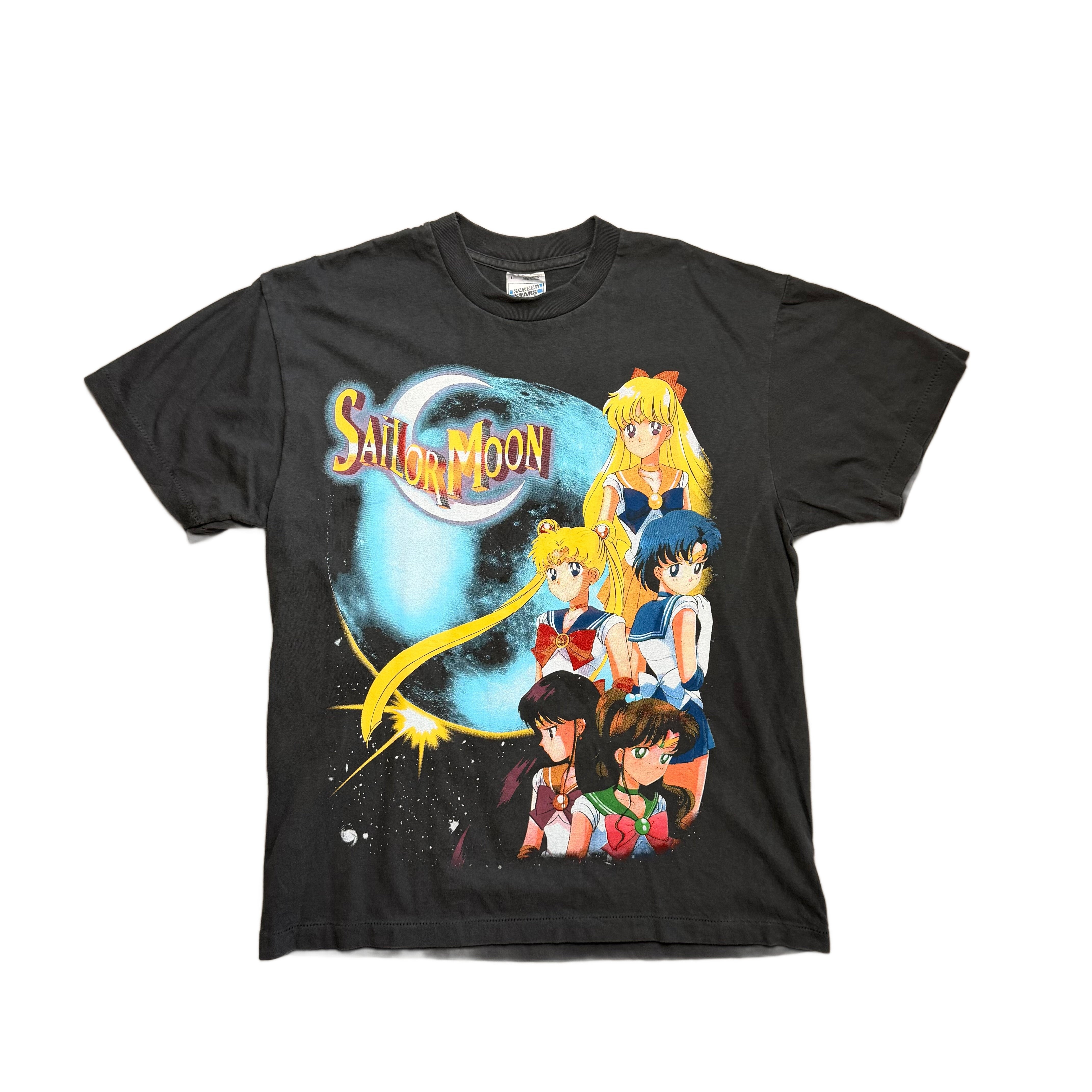 Vintage Sailor Moon T-Shirt - Black - L
