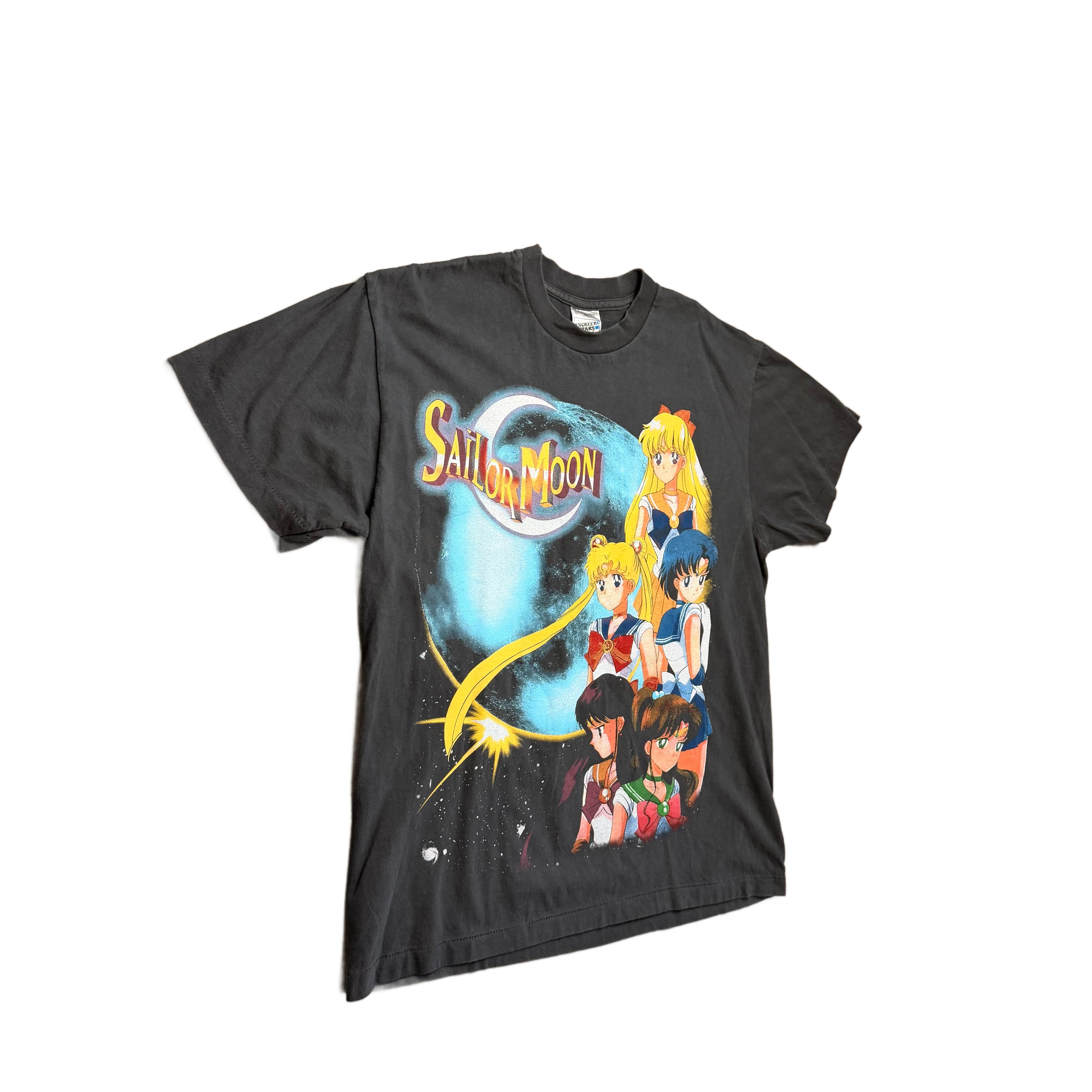 Vintage Sailor Moon T-Shirt - Black - L
